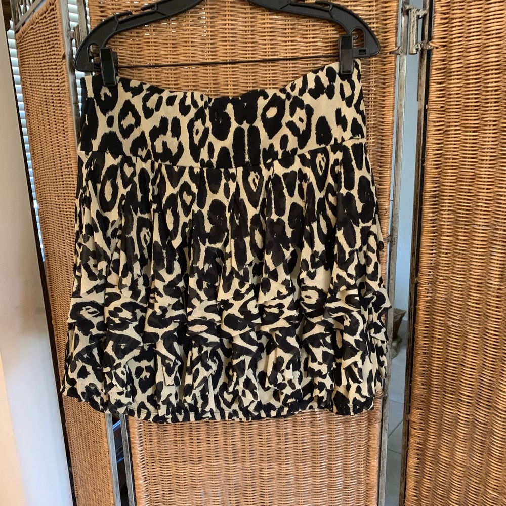 Animal print skirt